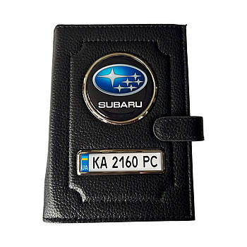 Портмоне з номером авто Subaru