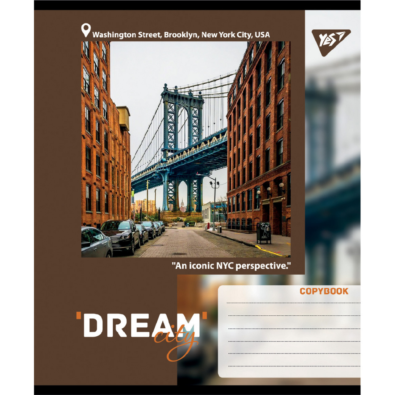 Зошит шкільний Yes Dream City А5 24 аркуші клітинка 767699