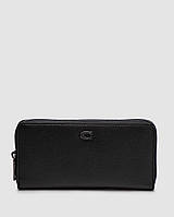 Женский Кошелек Коуч Брендовый Черный Классический Кожаный Внутренняя Отделка Из Кожи С Логотипом Coach Денвер Жіночий Гаманець