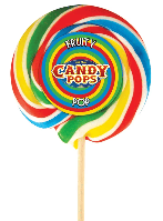 Леденец на палочке Candy Pops Large Wheel Rainbow Lollipops 75г