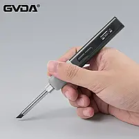Паяльник GVDA GD300 65W PD Type-C + Жало GD-KR Живлення від Павербанка, фото 8