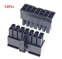 Корпус конектора Mini-Fit 14-pin (Male) на кабель