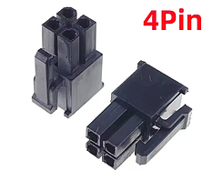 Корпус конектора Mini-Fit 4-pin (Male) CPU на кабель