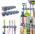 Тримач органайзер для швабри та щіток багатофункціональний Broom holder, фото 3