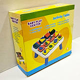 Багатофункціональний ігровий столик-сортер для розвитку логіки дитини віком від 1 року (WA2060), фото 7