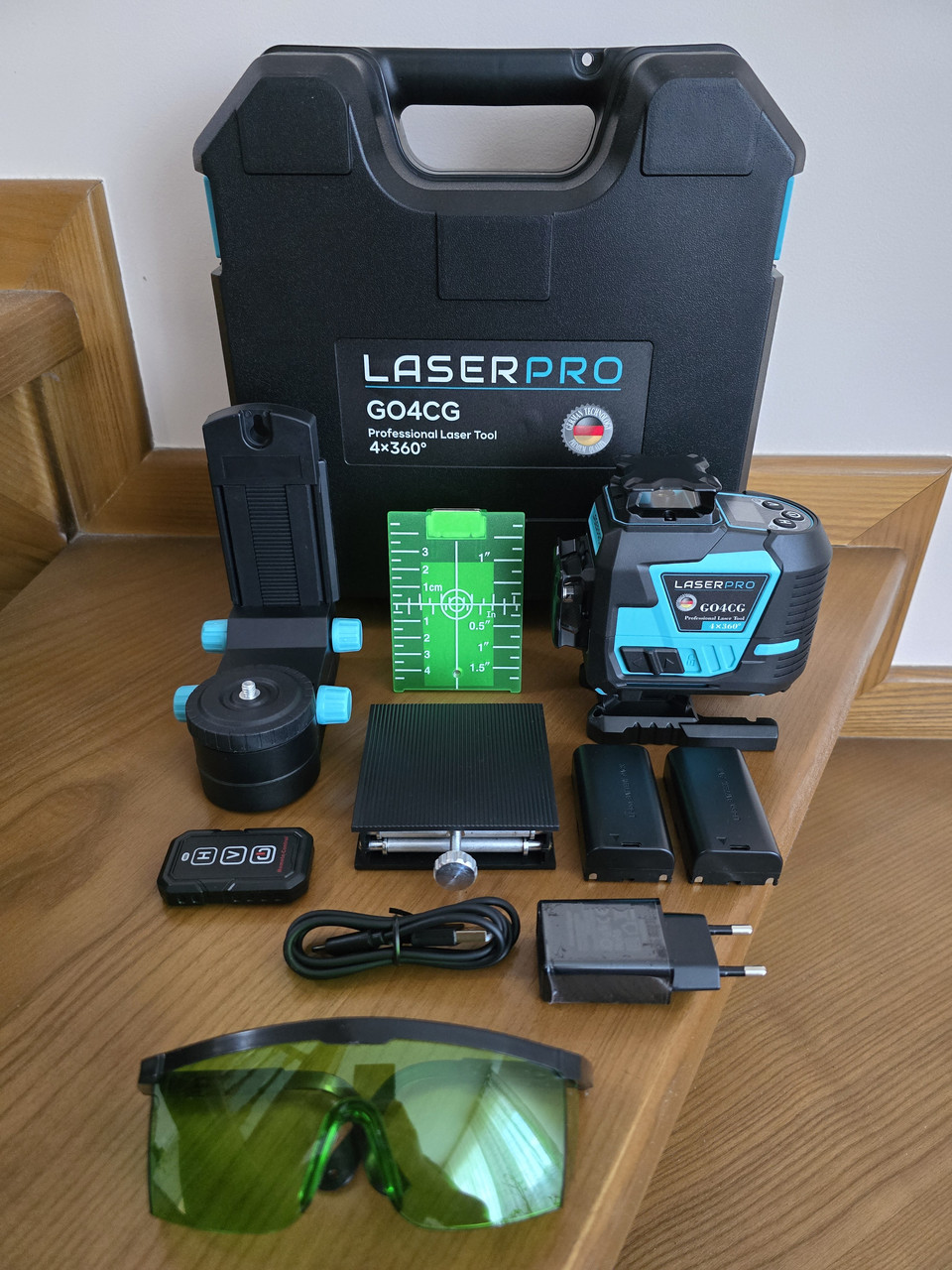 Лазерний рівень LASERPRO G04CG 4D 16 ліній (Bihui) Комплект 1