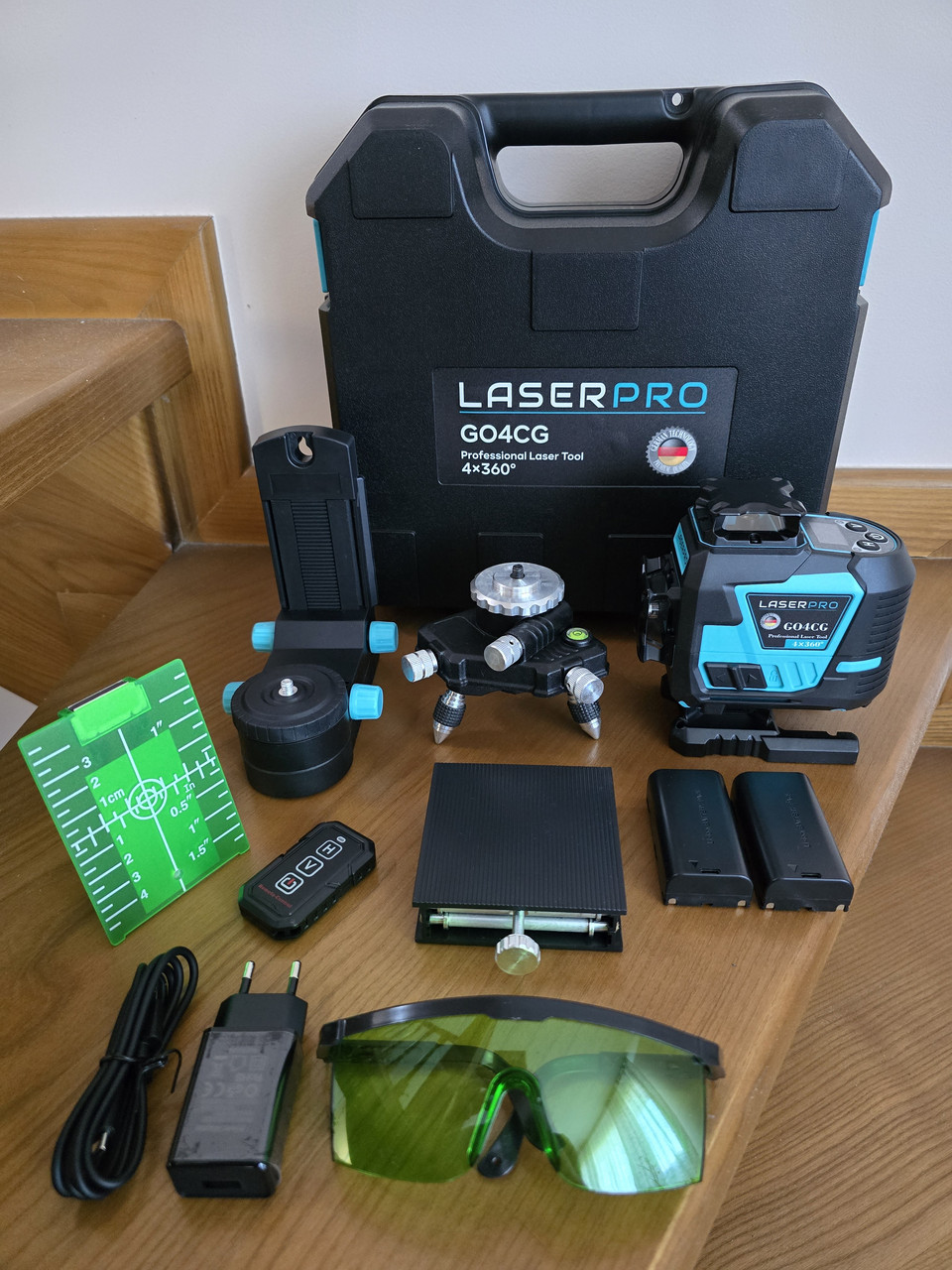 Лазерний рівень LASERPRO G04CG 4D 16 ліній (Bihui) Комплект 2