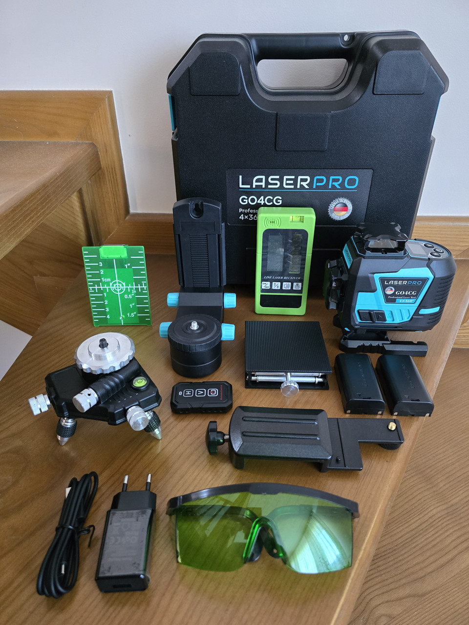 Лазерний рівень LASERPRO G04CG 4D 16 ліній (Bihui) Комплект 5
