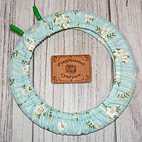 Чохол для п'ялець Nurge 195 мм Білі квіти на м'ятному