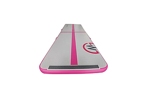 Мат гімнастичний надувний MASTER 300 x 100 x 10 см рожево-сірий