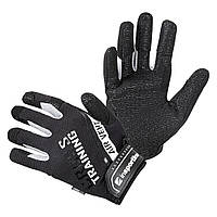 Фітнес рукавиці inSPORTline Taladaro - чорний-білий / S