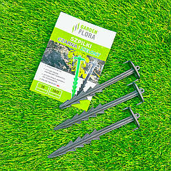 Пластикові кілочки Garden Flora 16см в упаковці (50шт) – надійне кріплення агроволокна, геотекстилю та агротканини