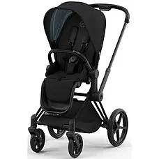Cybex Priam 4.0 коляска 3 в 1 Off White шасі Matt Black, фото 4