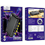 ДБЖ для роутера Hoco DB62 20 000mAh Imperial emergency UPS power bank 18W/1USB/1TypeC/5/9/12v/POE 15-24V/LED) black, фото 7