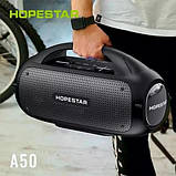 Колонка портативна Hopestar A50 Party 80 Вт, IPX5, TWS, RGB-підсвічування, Black, фото 3