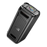 Колонка портативна Hoco HA6 Danny 30 Вт, Bluetooth 5.3, RGB-підсвічування, TWS, мікрофон, Black, фото 5