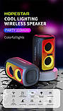 Колонка портативна Hopestar Party 110 Mini 16Вт з RGB-підсвічуванням, 6000мА·год, Black, фото 9