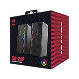 Колонки портативні/комп'ютерні Marvo Wireless Speaker SG-269 |2x5W, RGB-підсвічування| Black, фото 10