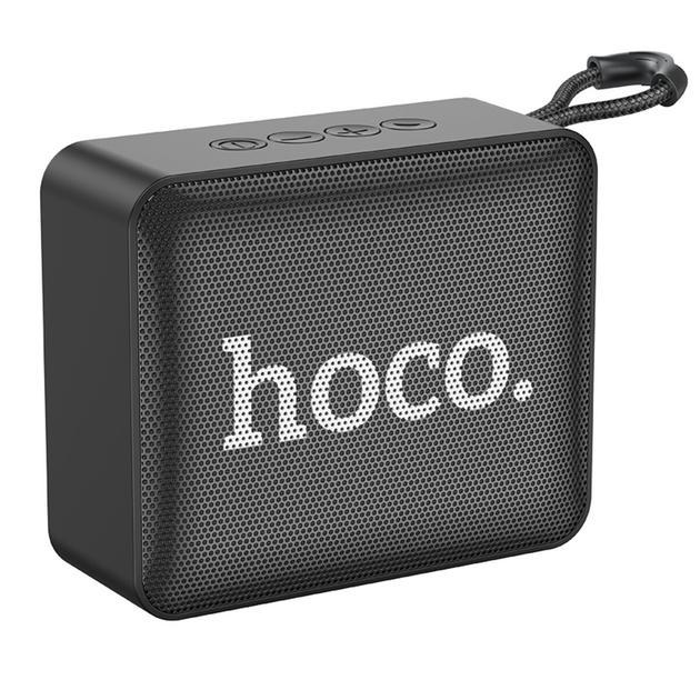 Колонка портативна HOCO BS51 Gold brick sports BT speaker |BT5.1, TWS, USB/AUX/TF/FM, 4h| Black, фото 1