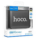 Колонка портативна HOCO BS51 Gold brick sports BT speaker |BT5.1, TWS, USB/AUX/TF/FM, 4h| Black, фото 5