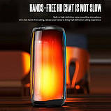 Колонка портативна Hopestar P49 10Вт IPX4 TWS USB TF AUX RGB-LED 2400мА·год Чорна, фото 3