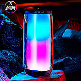 Колонка портативна Hopestar P49 10Вт IPX4 TWS USB TF AUX RGB-LED 2400мА·год Чорна, фото 8