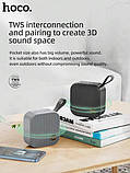 Колонка портативна Hoco HC22 auspicious sports TWS speaker |BT5.2, AUX/TF/USB/FM, 4h| Black, фото 6