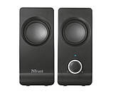 Колонка портативна/комп'ютерна Trust Remo, 8W, працює від USB, регулятор гучності на передній панелі, Black, фото 2