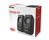 Колонка портативна/комп'ютерна Trust Remo, 8W, працює від USB, регулятор гучності на передній панелі, Black, фото 3