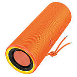 Колонка портативна Hoco HC20 luster sports BT speaker   |BT5.2, TWS/FM/USB/TF/AUX, 20W, 5h| Orange, фото 3