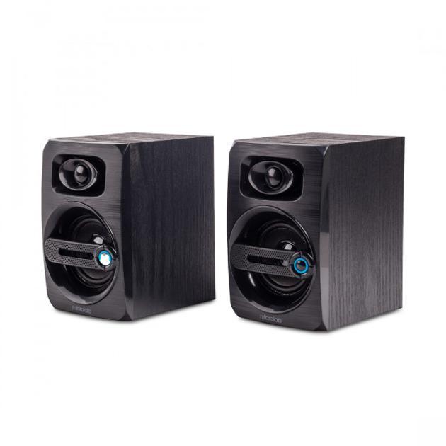 Колонка портативна Microlab B-23 USB, 6Вт, дерев'яний корпус, Чорний, фото 1