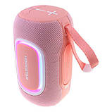 Колонка портативна Hopestar P65 LED 20 Вт, IPX6, TWS, RGB-підсвічування, Рожева, фото 2