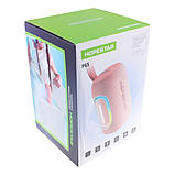 Колонка портативна Hopestar P65 LED 20 Вт, IPX6, TWS, RGB-підсвічування, Рожева, фото 3