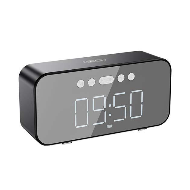 Колонка портативна XO F41 Mirror Clock Bluetooth Speaker Чорна, фото 1