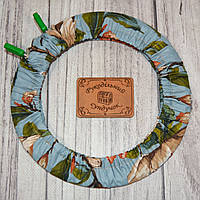 Чохол для п'ялець Nurge 195 мм Магнолії на сіро-блакитному