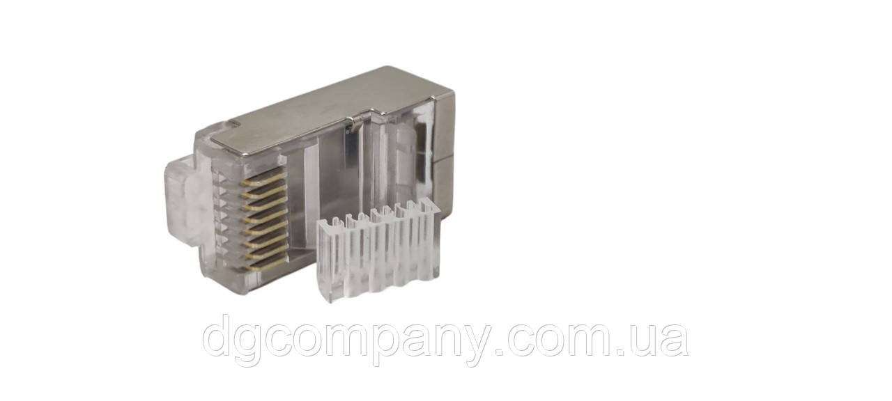 Конектор комп'ютерний RJ45 6 категорії єкранований Zoerax