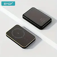 Повербанк бездротовий, магнітний BYGP 5000mAh (Чорний)