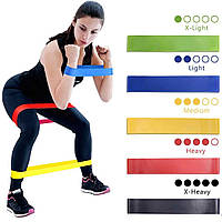 Спортивна гумка вправи, Стрічка еластична для крос тренінгу, Гумки для заняття спортом (5 шт.), Фітнес-гумка, EZA