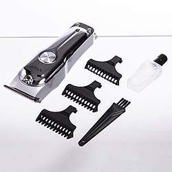 Машинка для стрижки волосся акумуляторна Сріблястий VGR V-071