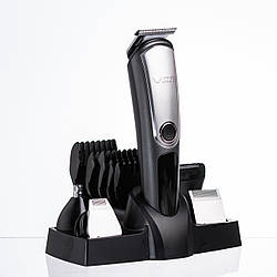 Набір для стрижки волосся 5 в 1 машинка, триммер та бритва VGR V-105