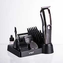 Набір для стрижки волосся 5 в 1 машинка, триммер та бритва Vgr V-107