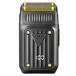 Електробритва чоловіча шейвер з подвійним лезом та LED-дисплеєм VGR V-363