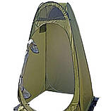 Душ-палатка  для кемпінгу автомат 120х120х190см зі спідницею, кілочки та розтяжки, фото 2