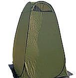 Душ-палатка  для кемпінгу автомат 120х120х190см зі спідницею, кілочки та розтяжки, фото 3