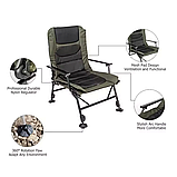 Крісло коропове складане з підставкою для ніг, фото 5