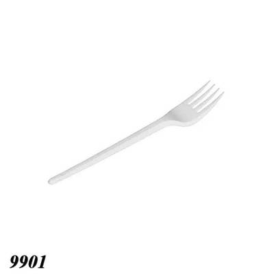 Виделка одноразова біла 160 мм  (100шт)