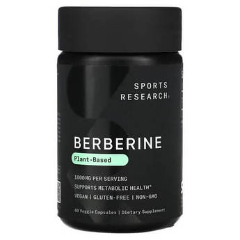 Sports Research Berberine 500 mg 60 рослинних капсул