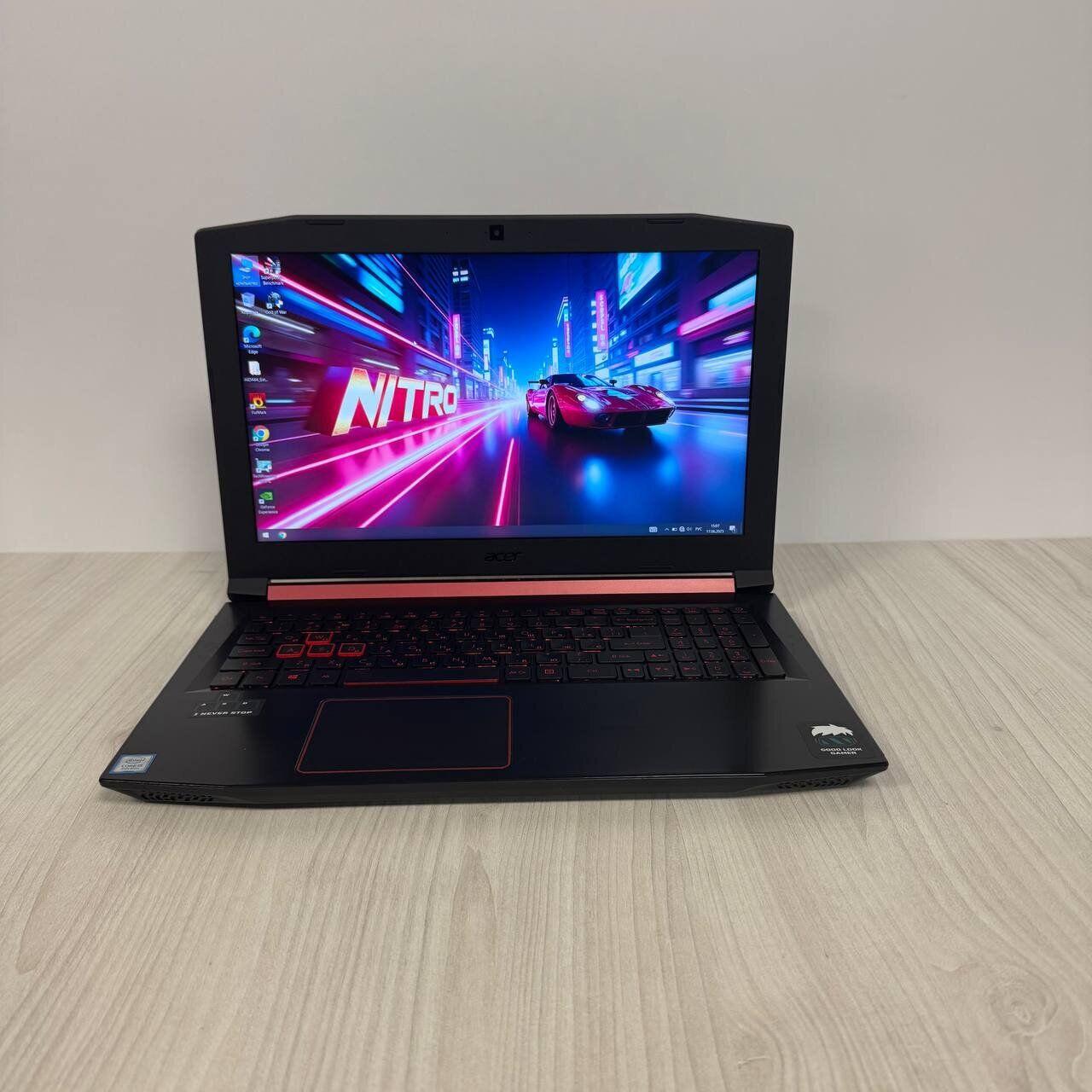 Б/в Ігровий ноутбук Б-клас Acer Nitro 5 AN515-53 15.6" 1920x1080| i5-8300H| 16GB RAM| 512GB SSD NVMe| GTX 1050 4GB