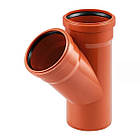 Трійник зовнішньої каналізації Magnaplast 200x110мм кут 45 (20360)