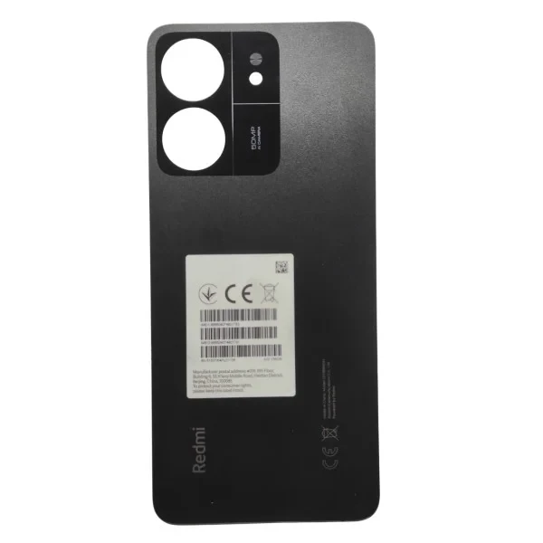 Задня кришка Xiaomi Redmi 13C (Оригінал з розбору) Midnight Black (Відновлений), фото 1